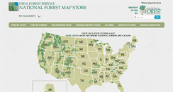 Desktop Screenshot of nationalforestmapstore.com